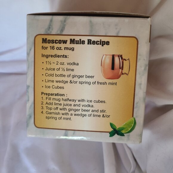 NEW ODI OLD DUTCH INTL Solid Copper Moscow Mule 16 oz. - Picture 2 of 7